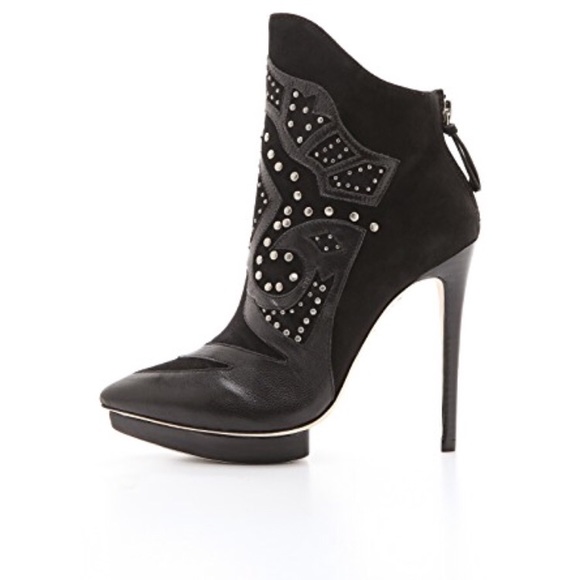 Alice + Olivia Denby Embellished Booties sz: 36 - Picture 2 of 8